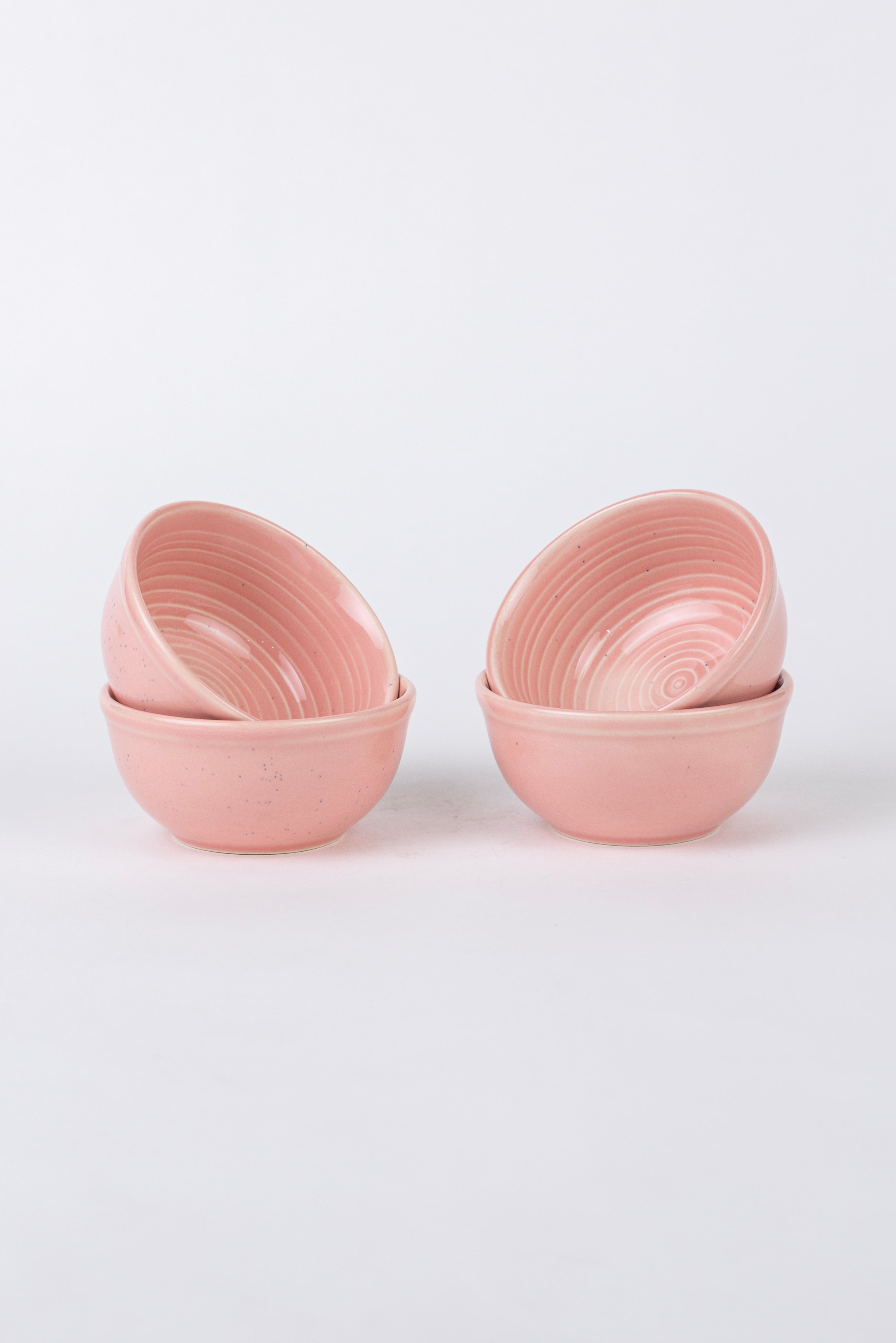Pink Spiral Dinner Set Ceramic