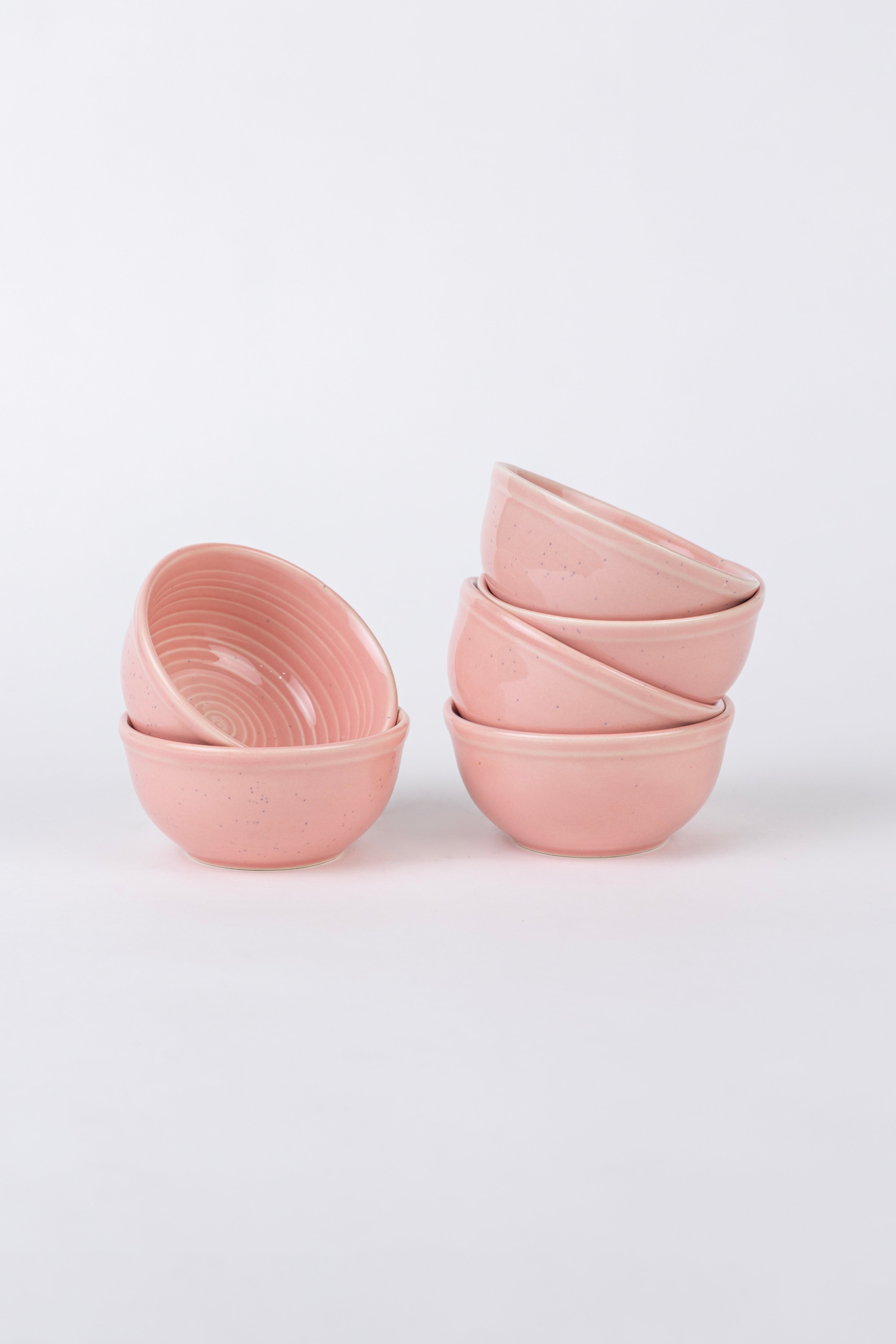 Pink Spiral Dinner Set Ceramic