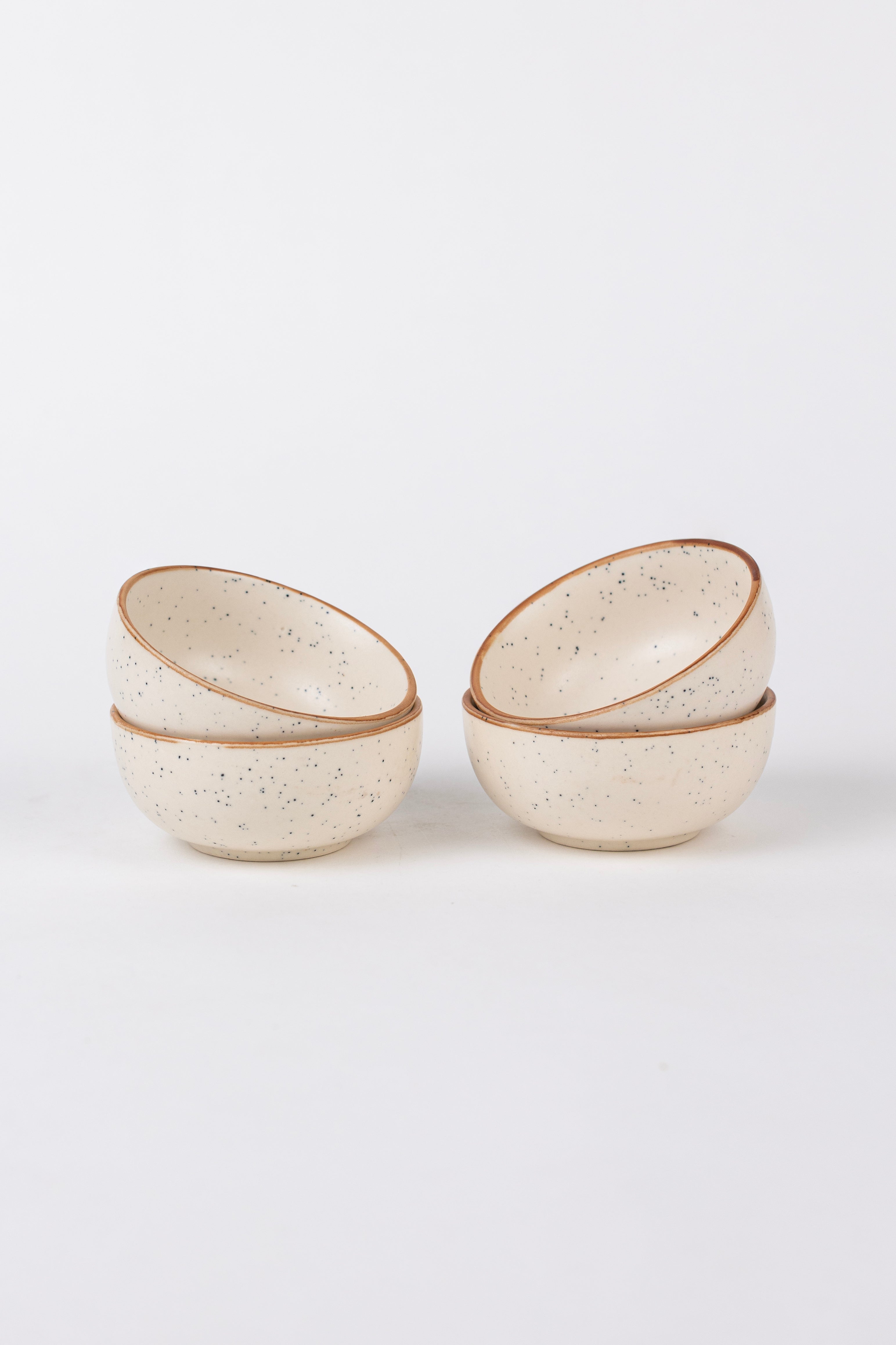 White Speckled Dinner Set Ceramic