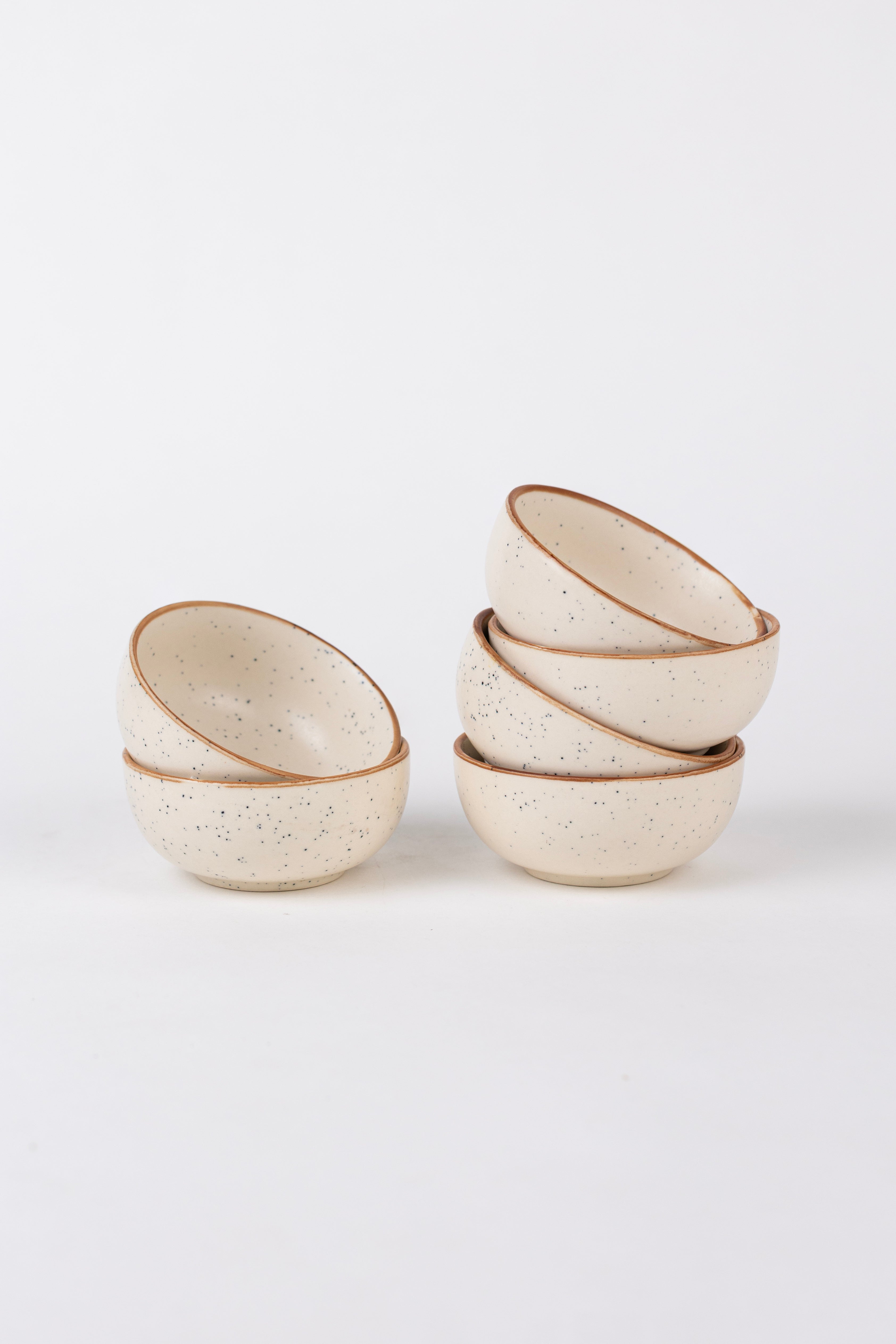 White Speckled Dinner Set Ceramic