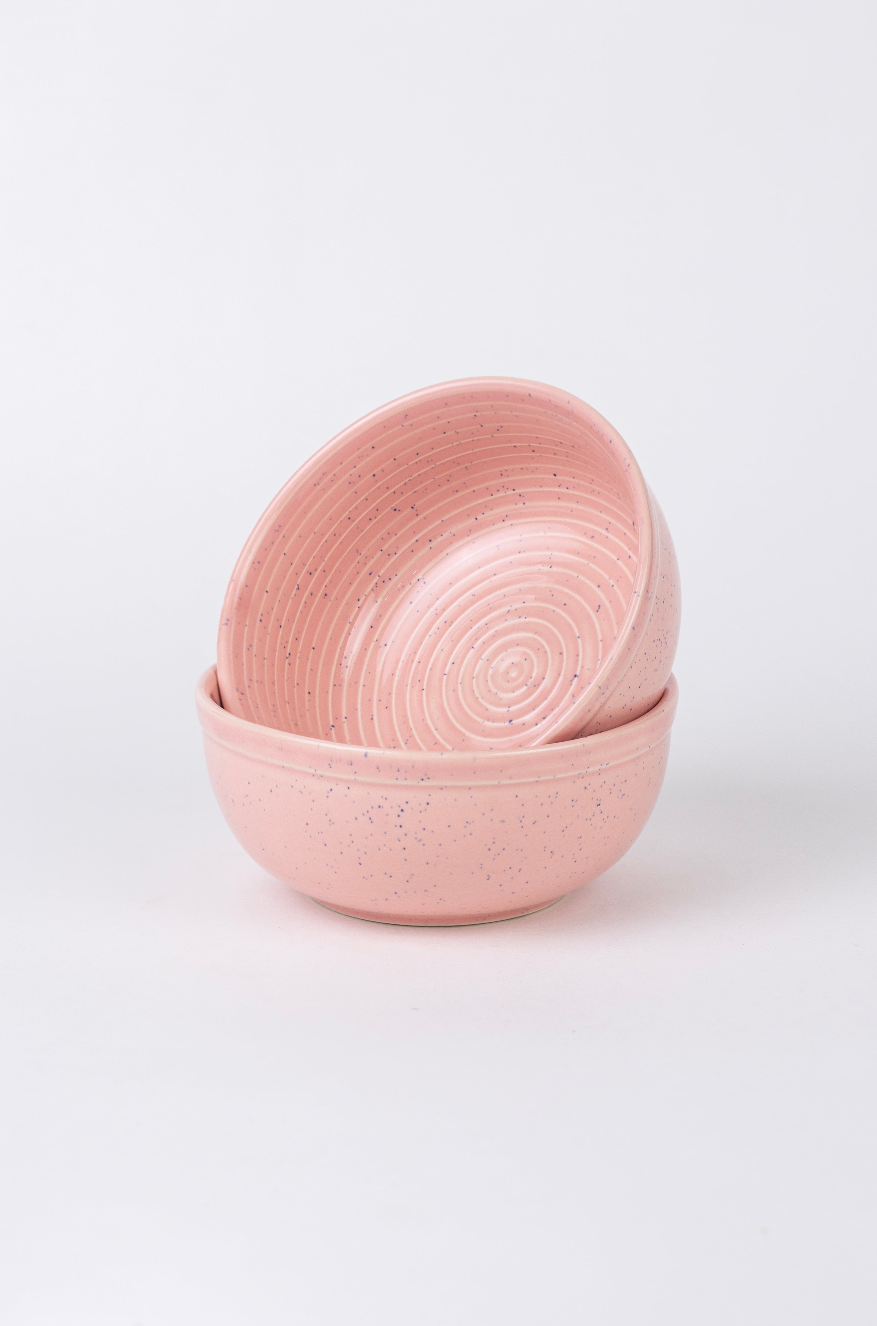Pink Spiral Dinner Set Ceramic