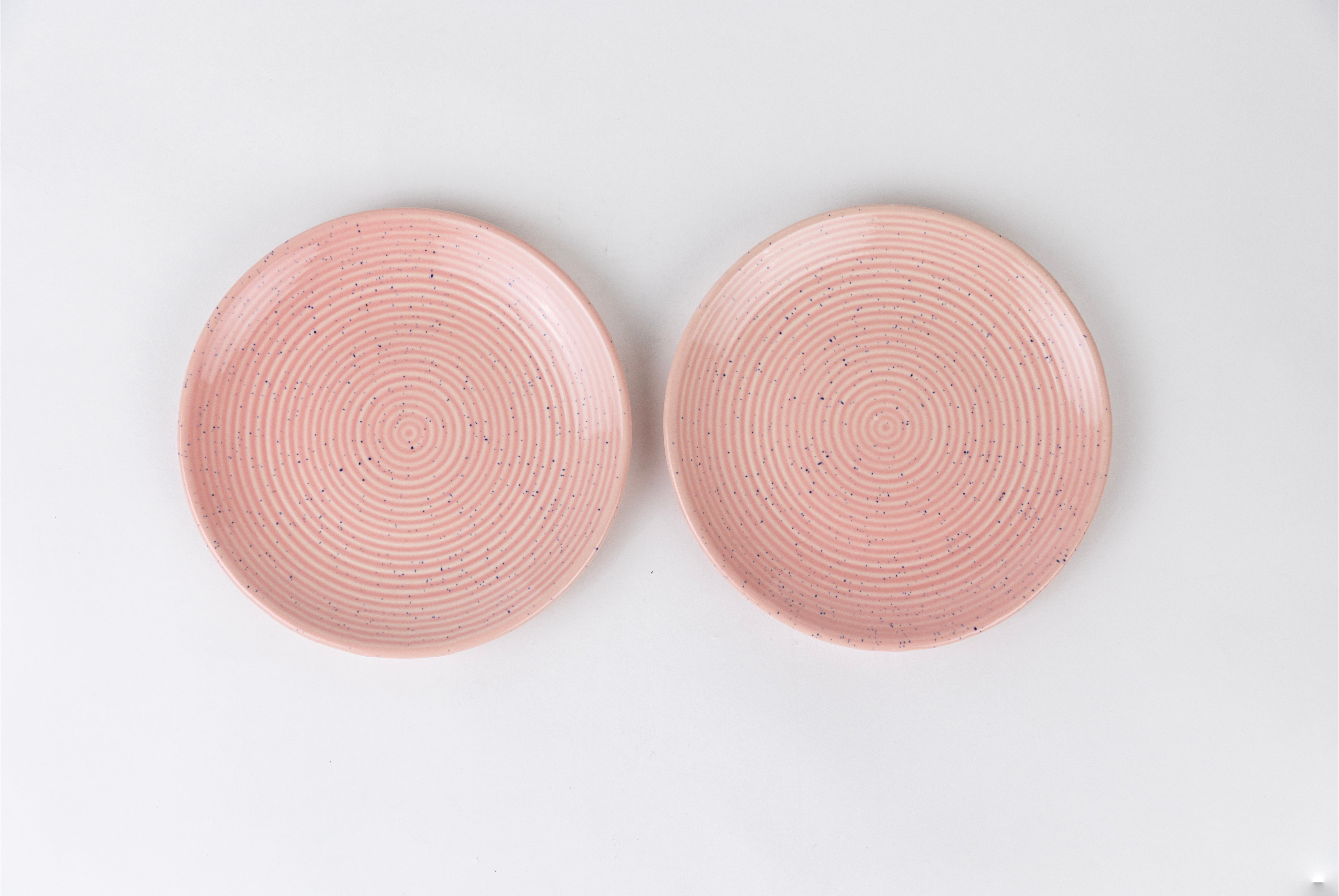 Pink Spiral Dinner Set Ceramic