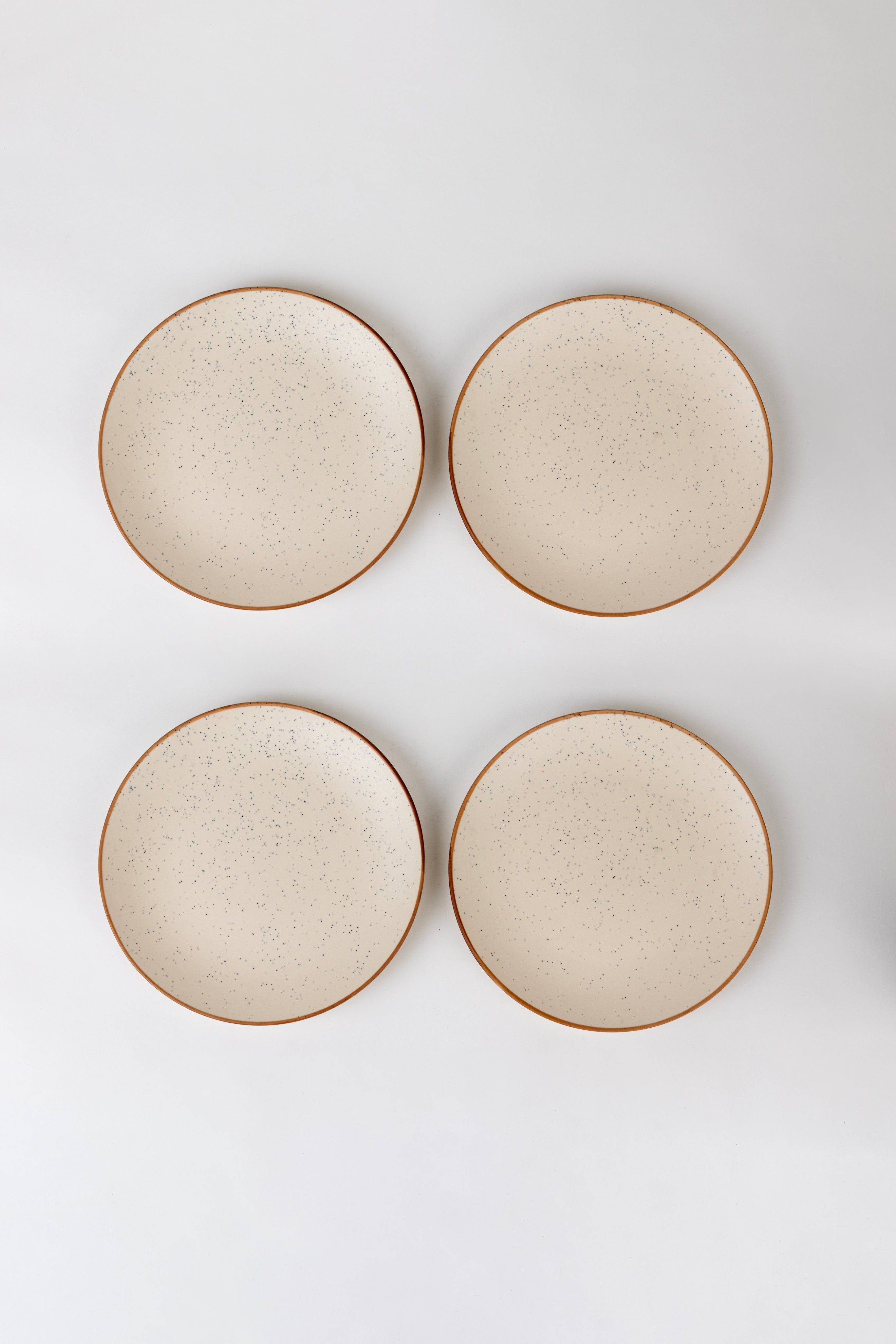White Speckled Dinner Set Ceramic