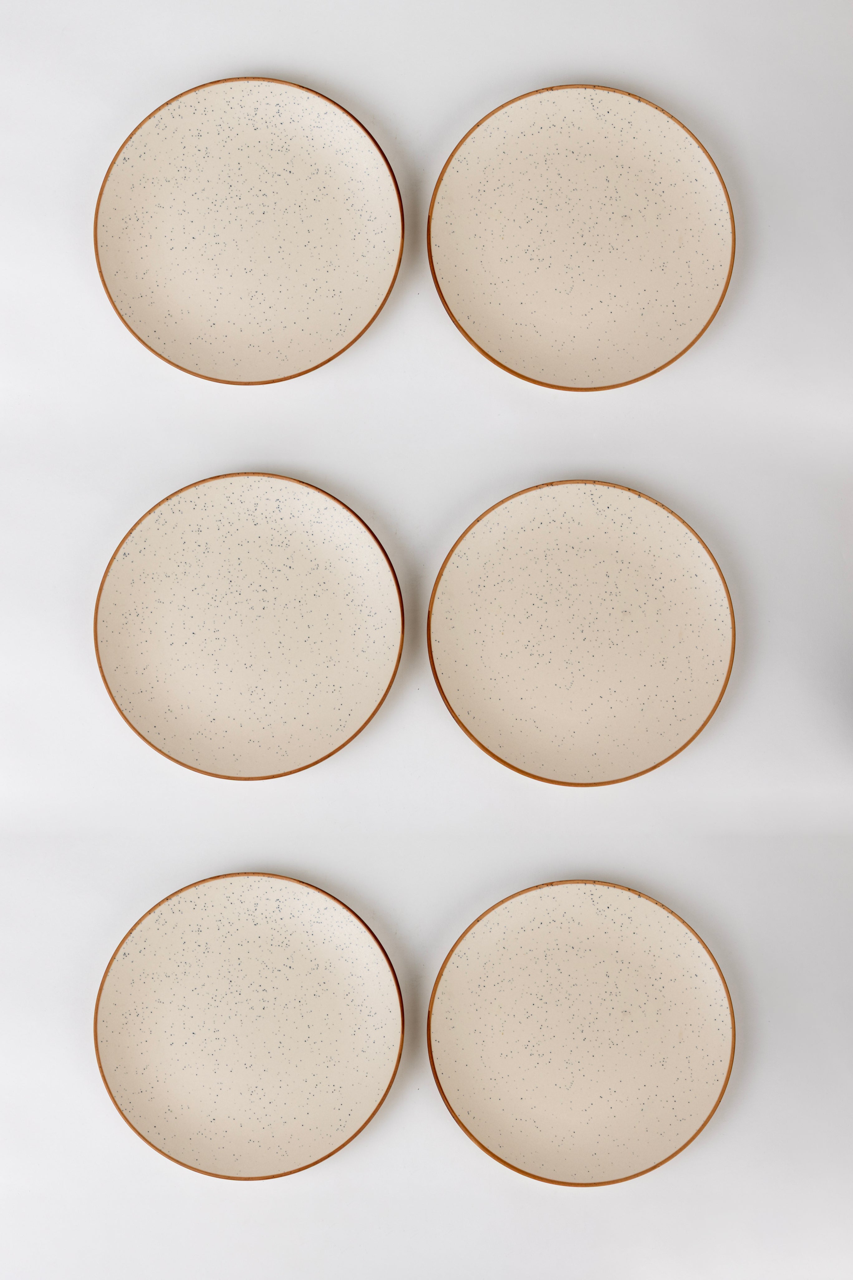 White Speckled Dinner Set Ceramic