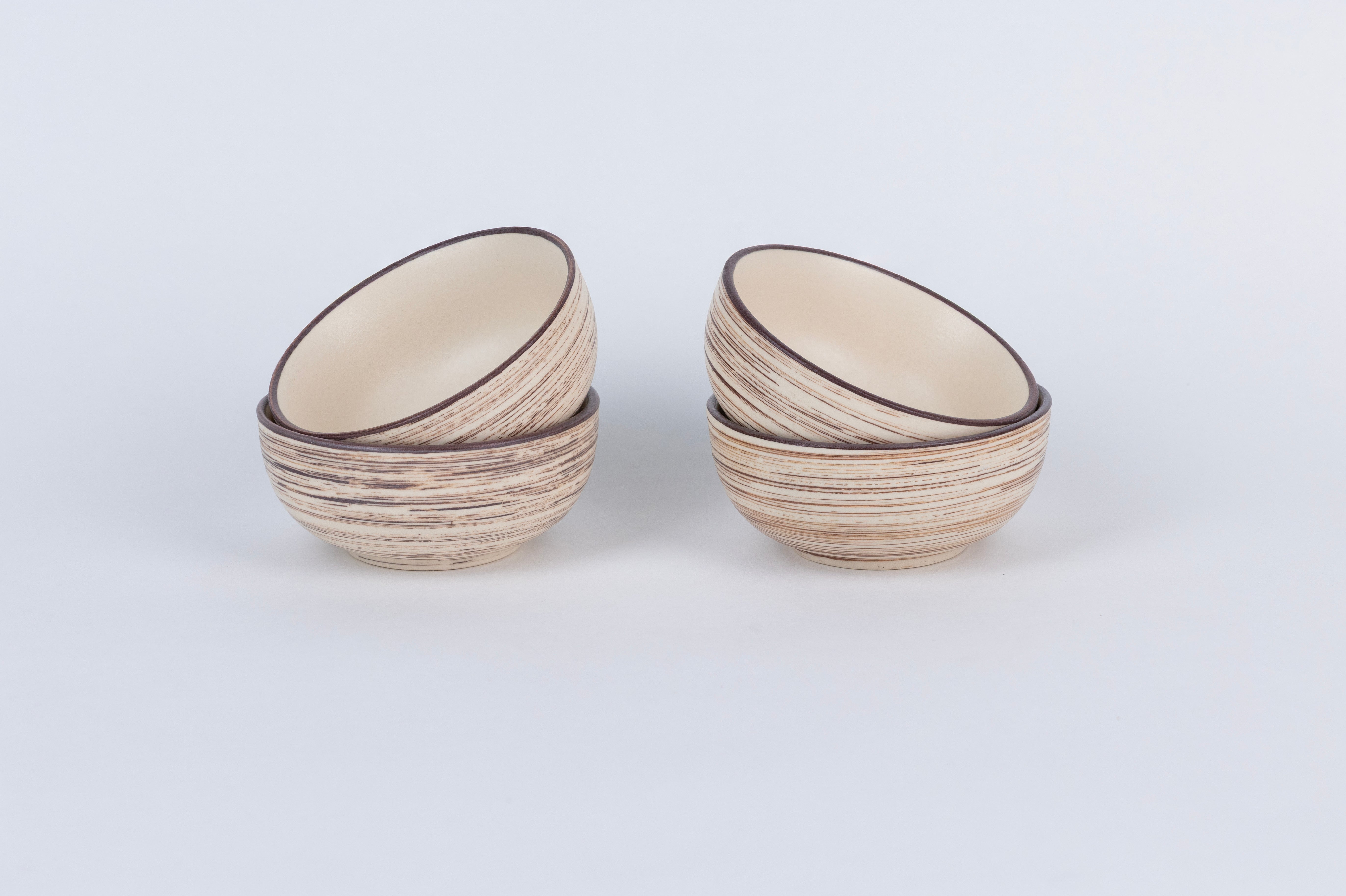 White Spiral Dinner Set Ceramic