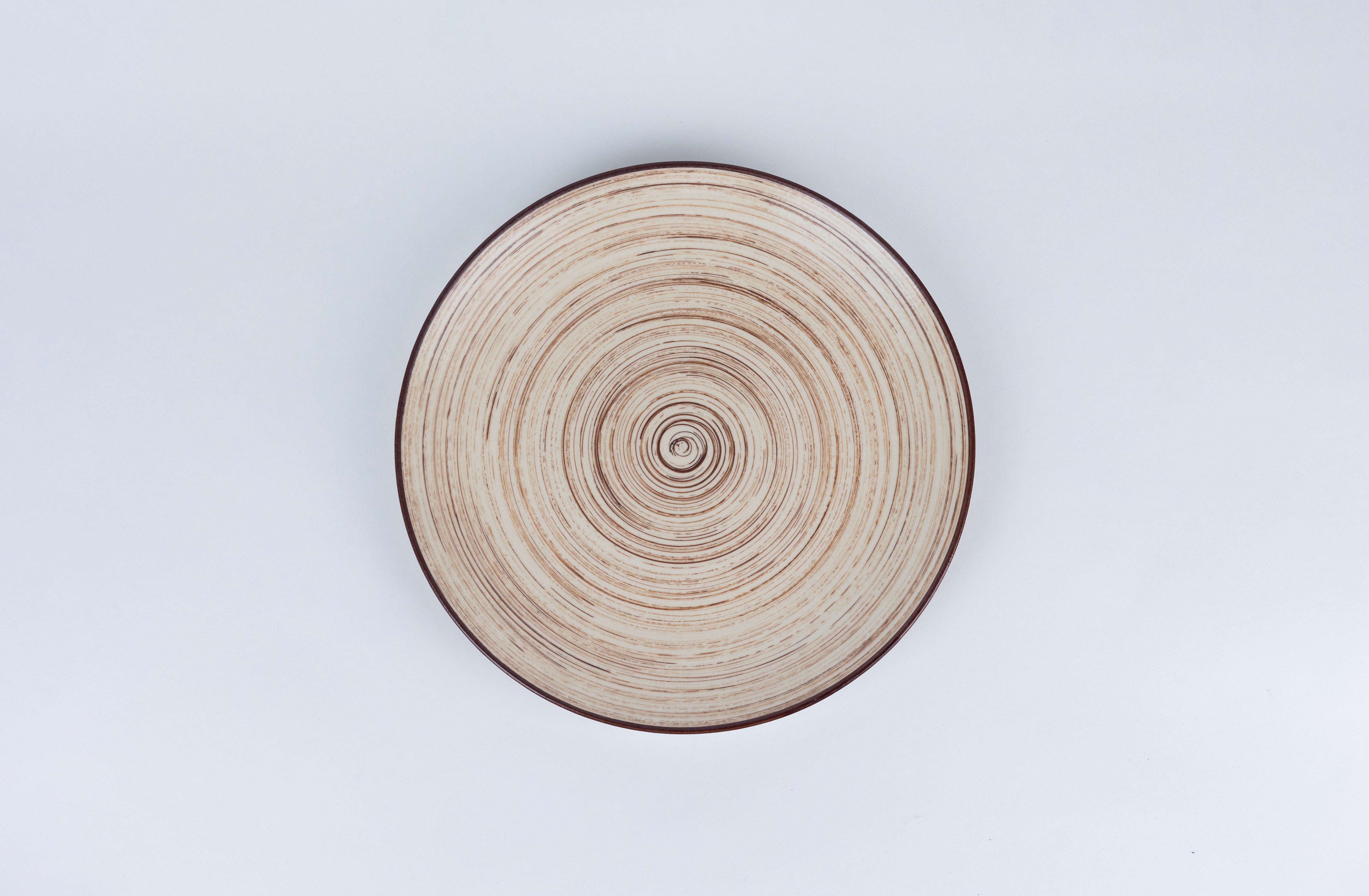 White Spiral Dinner Set Ceramic