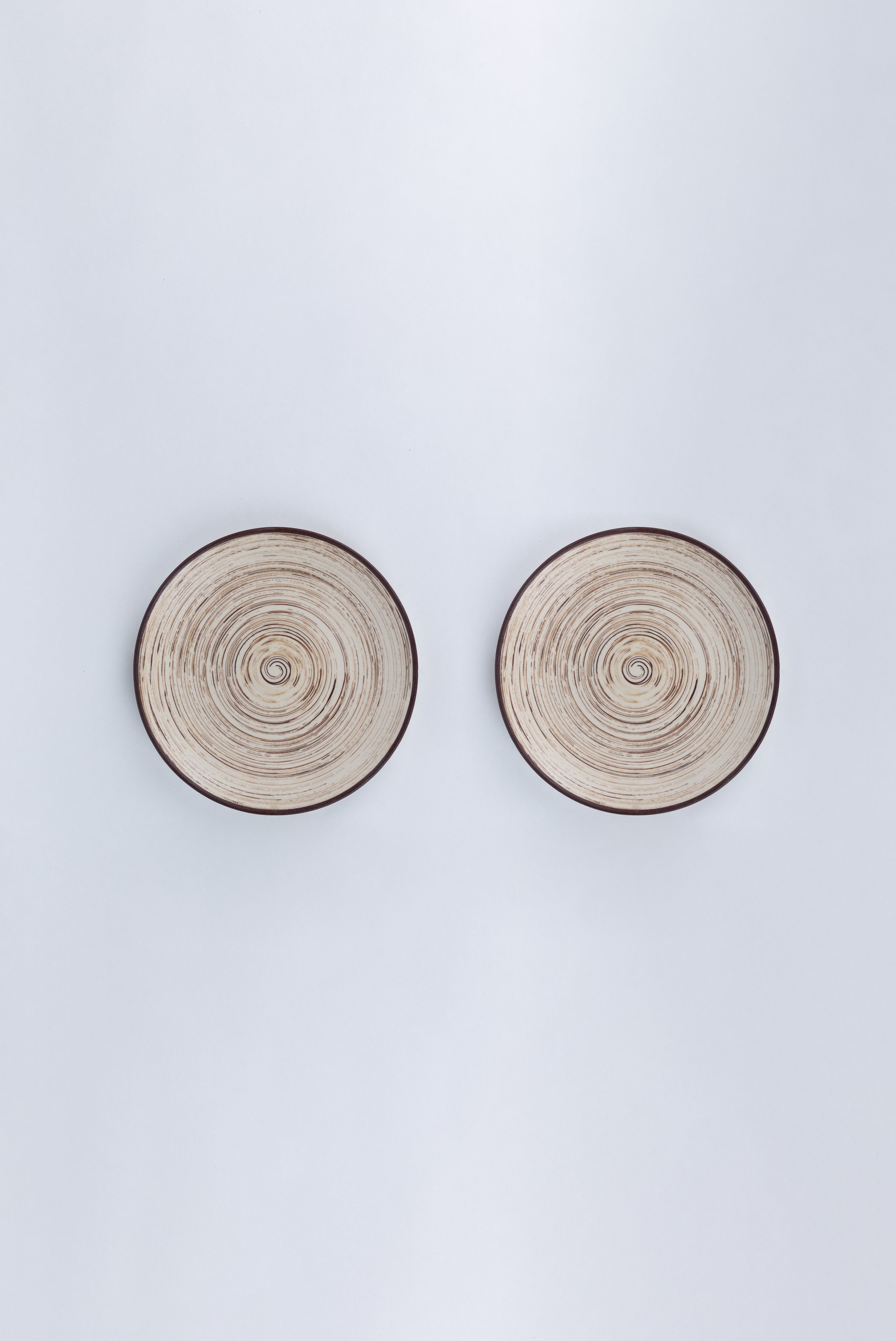 White Spiral Dinner Set Ceramic