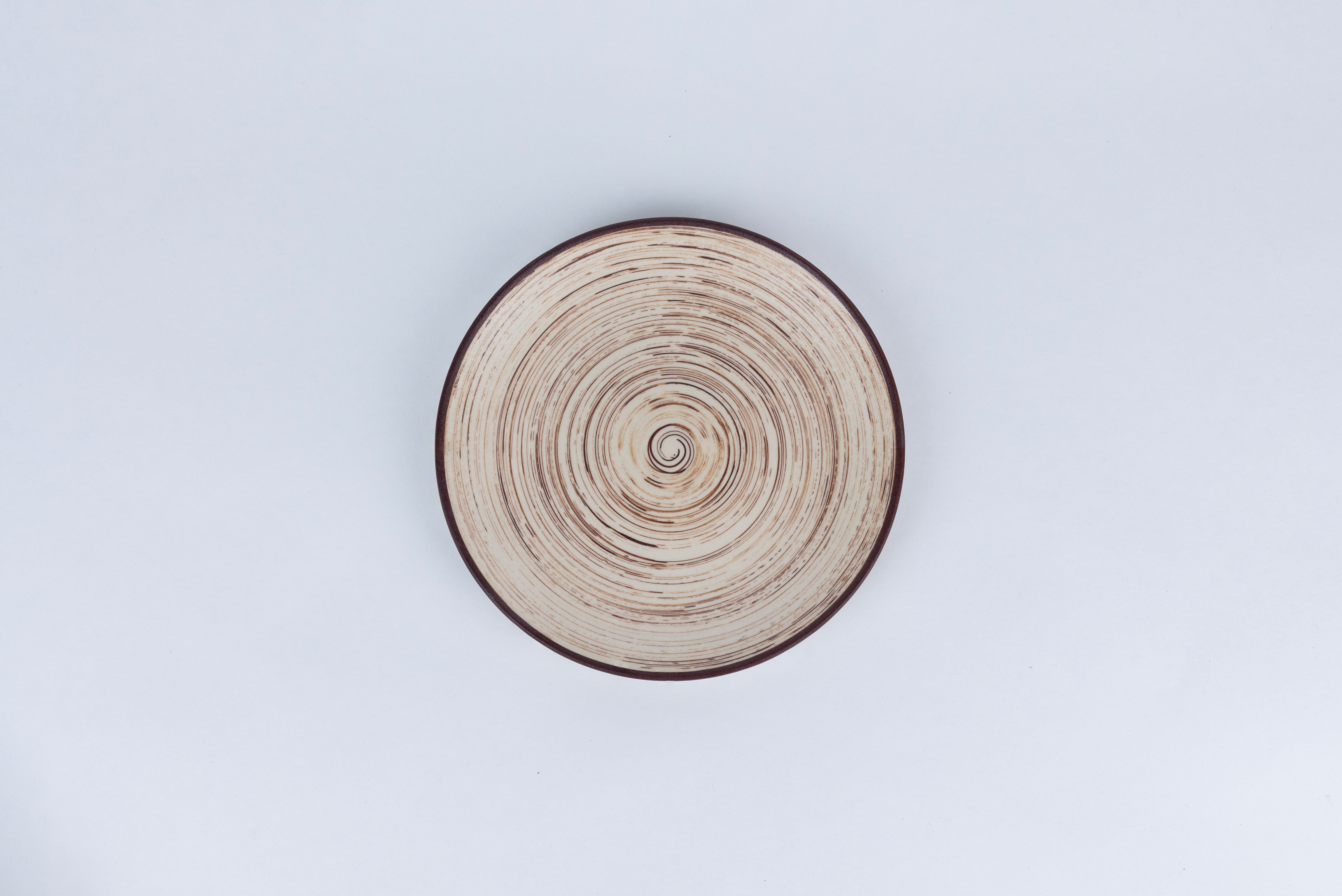 White Spiral Dinner Set Ceramic
