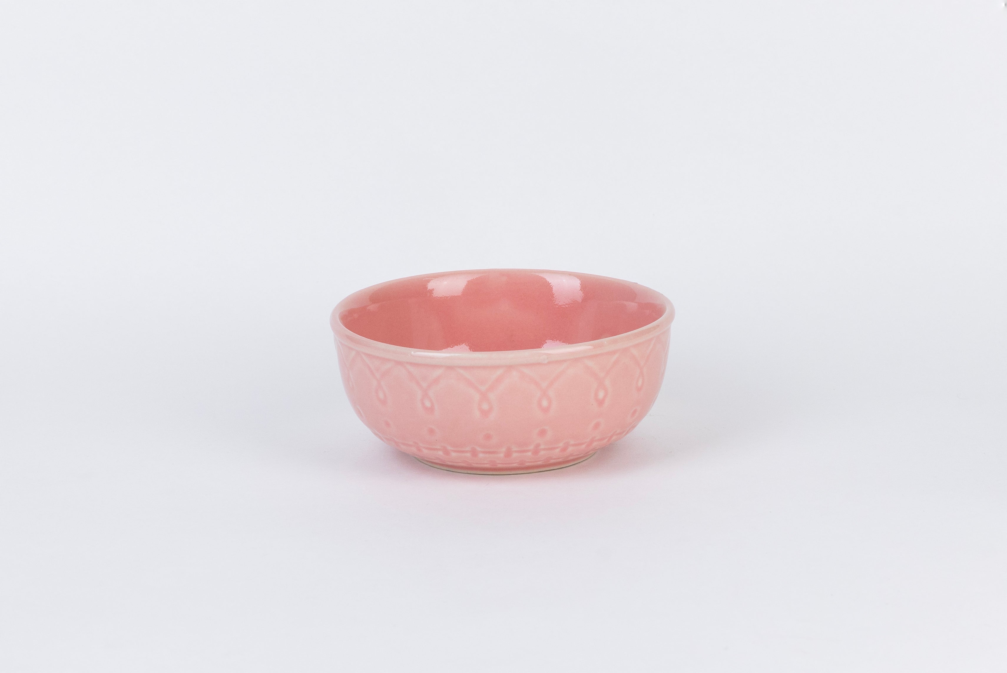 Pink Spiral Dinner Set Ceramic