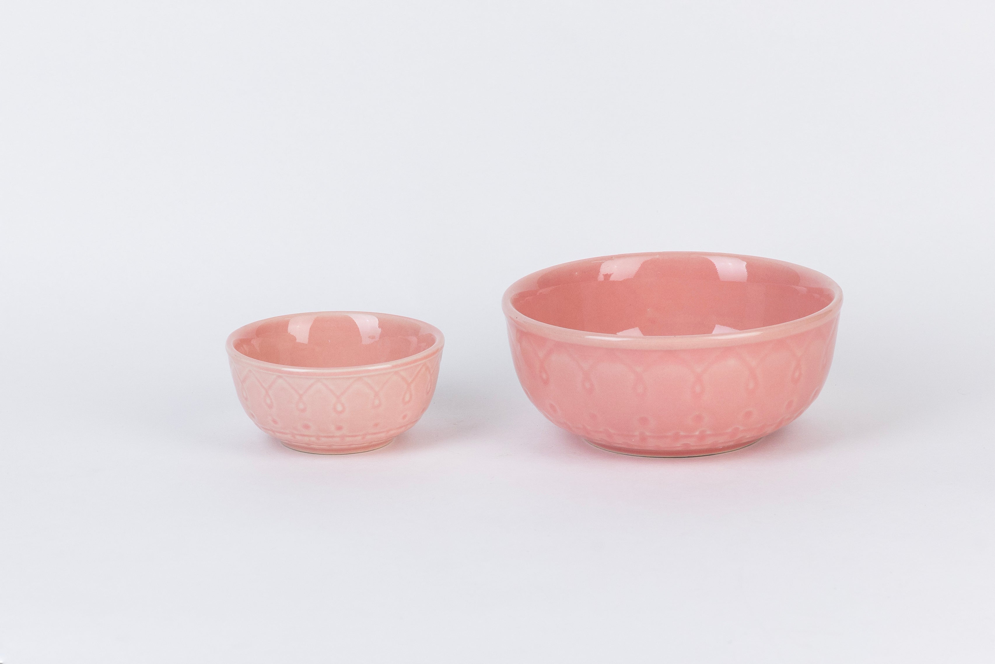 Pink Spiral Dinner Set Ceramic