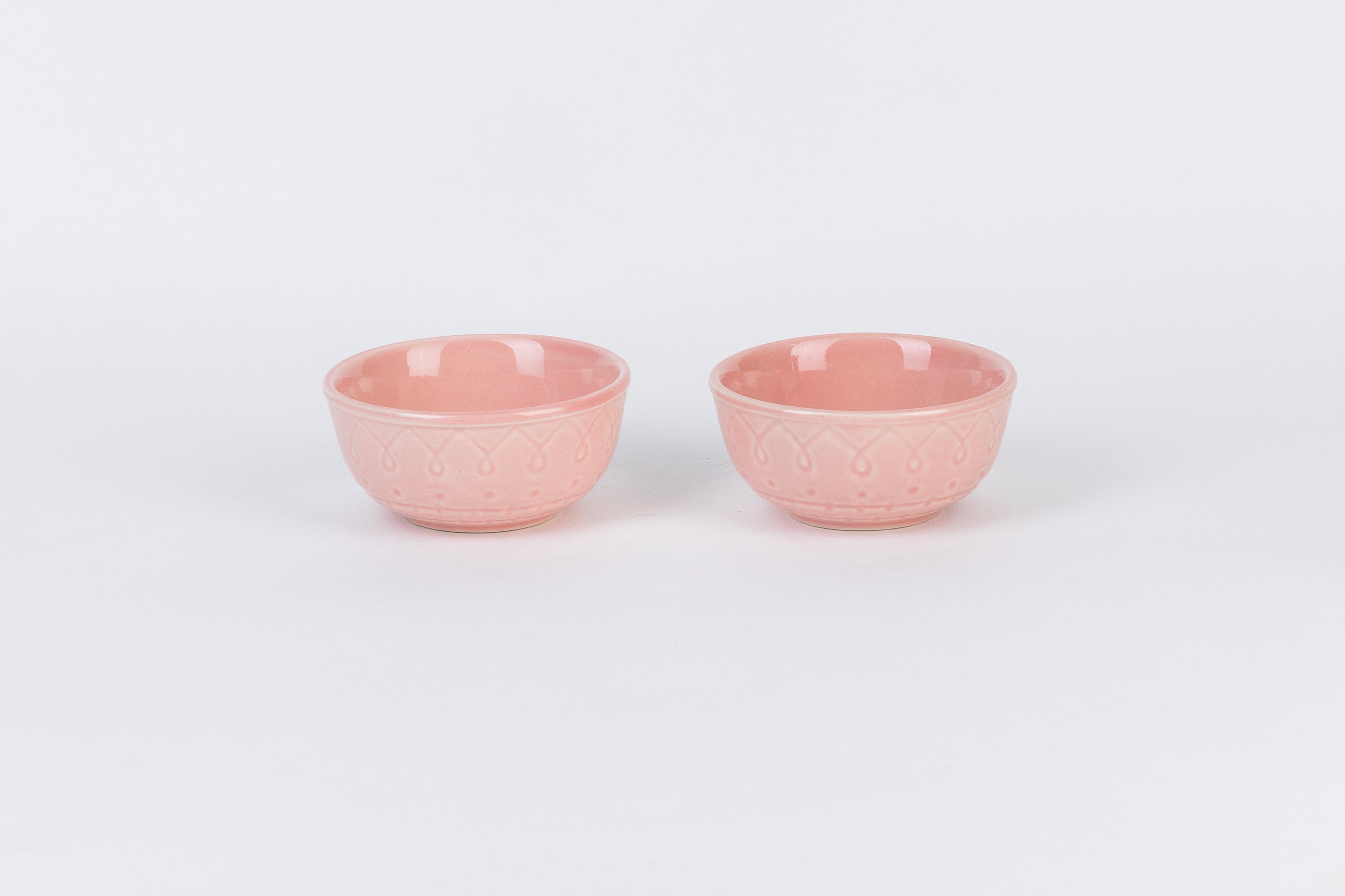 Pink Spiral Dinner Set Ceramic