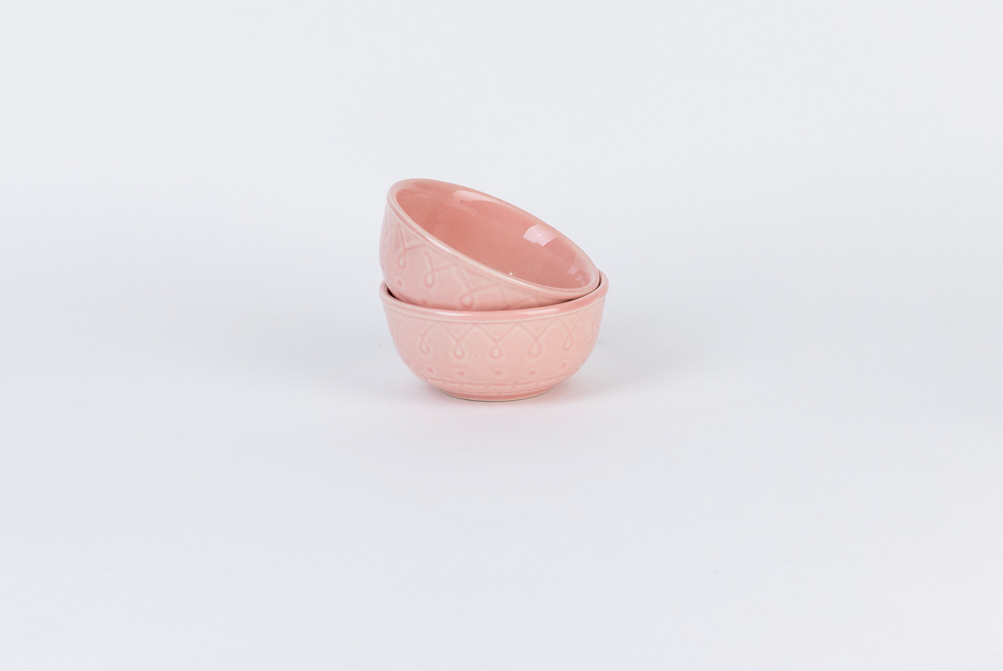 Pink Spiral Dinner Set Ceramic