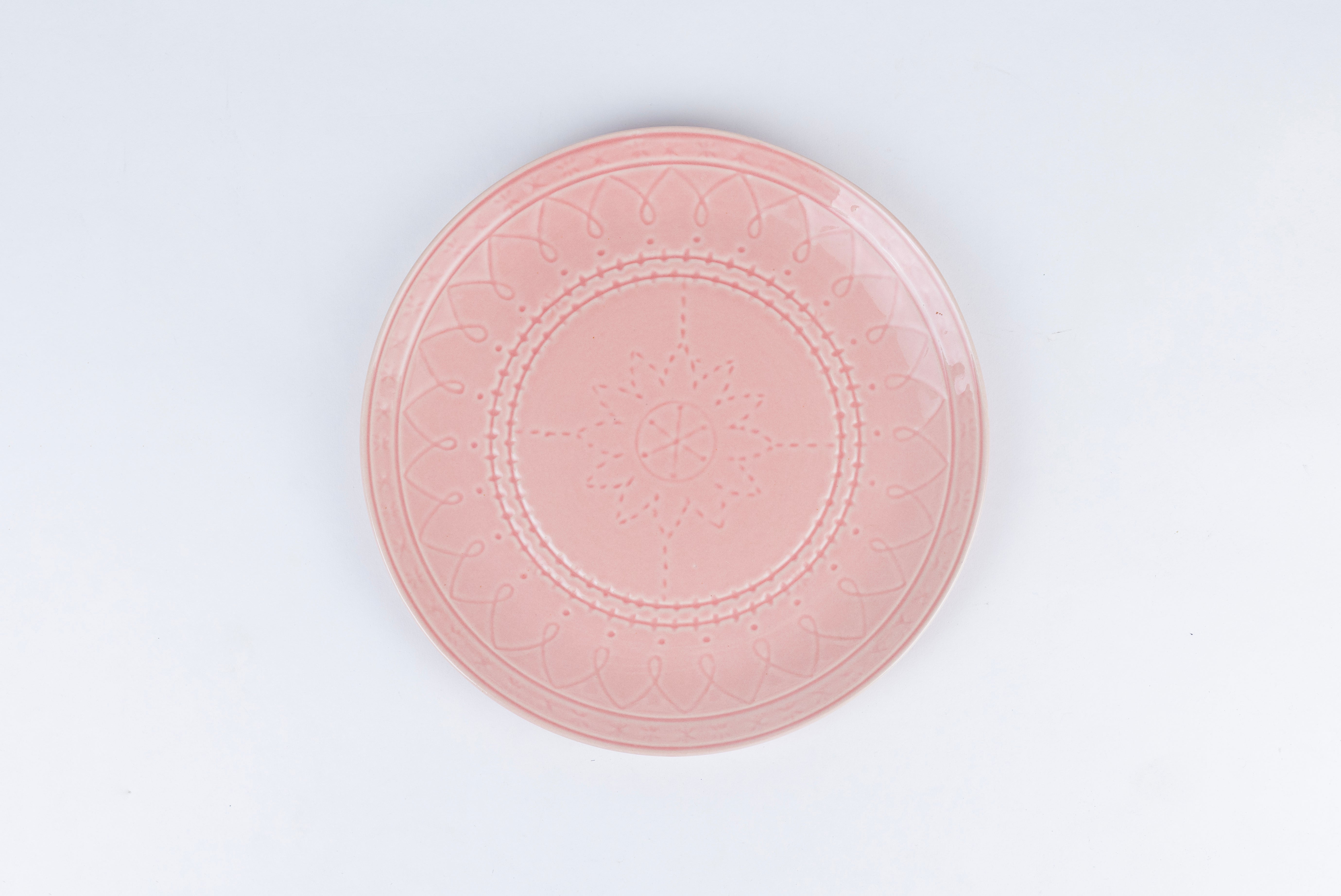Pink Spiral Dinner Set Ceramic