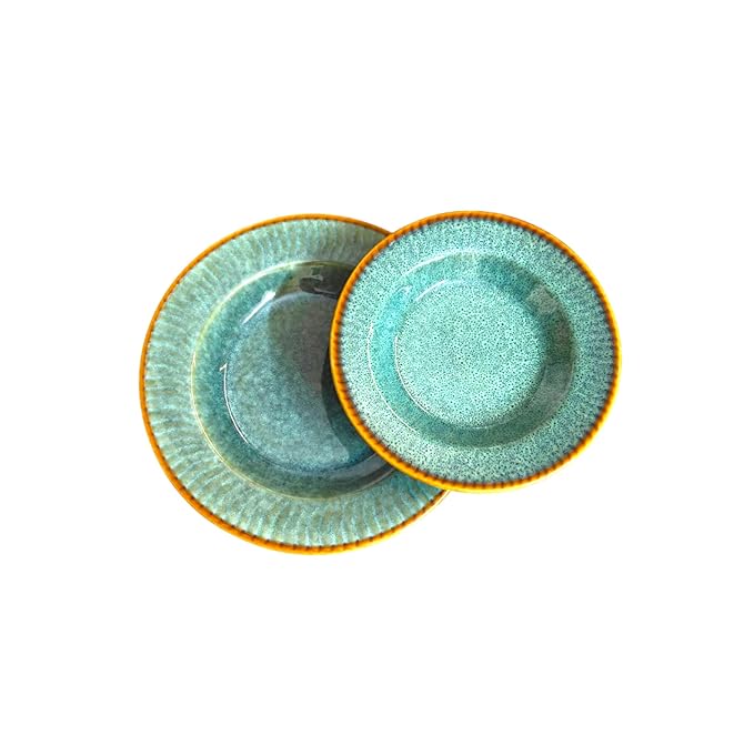 Ocean Green Pasta Plate – Premium Ceramic Serveware