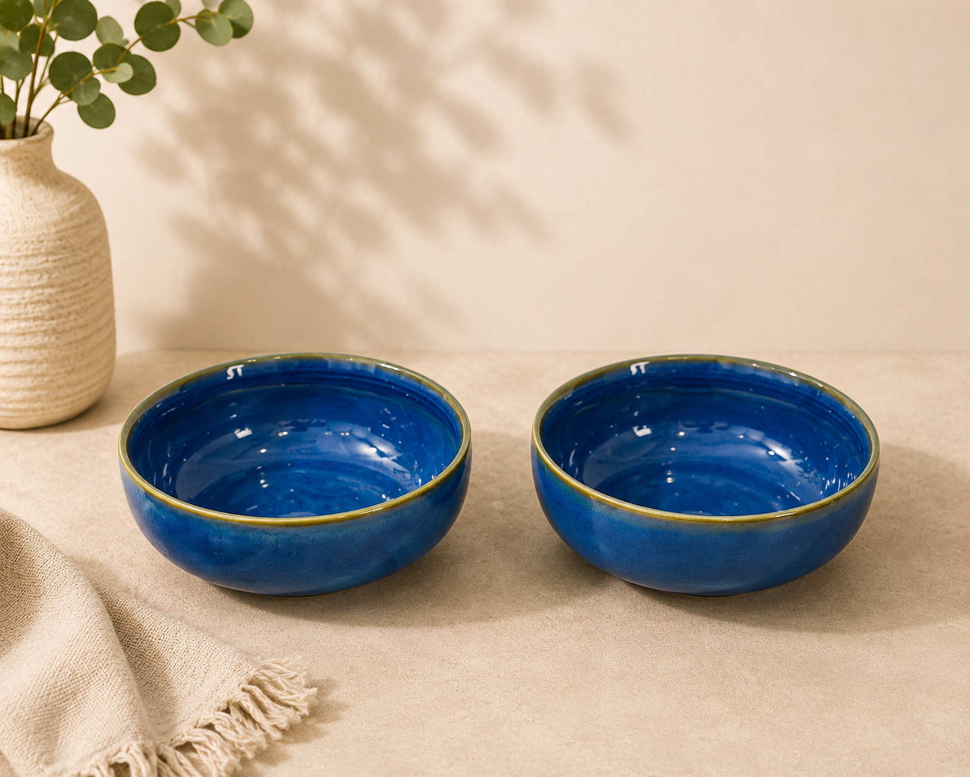 Royal Blue Ceramic Dinnerware Set