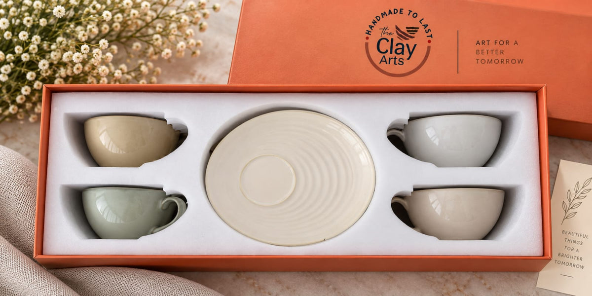 Porcelain Cup & Saucer Gift Set