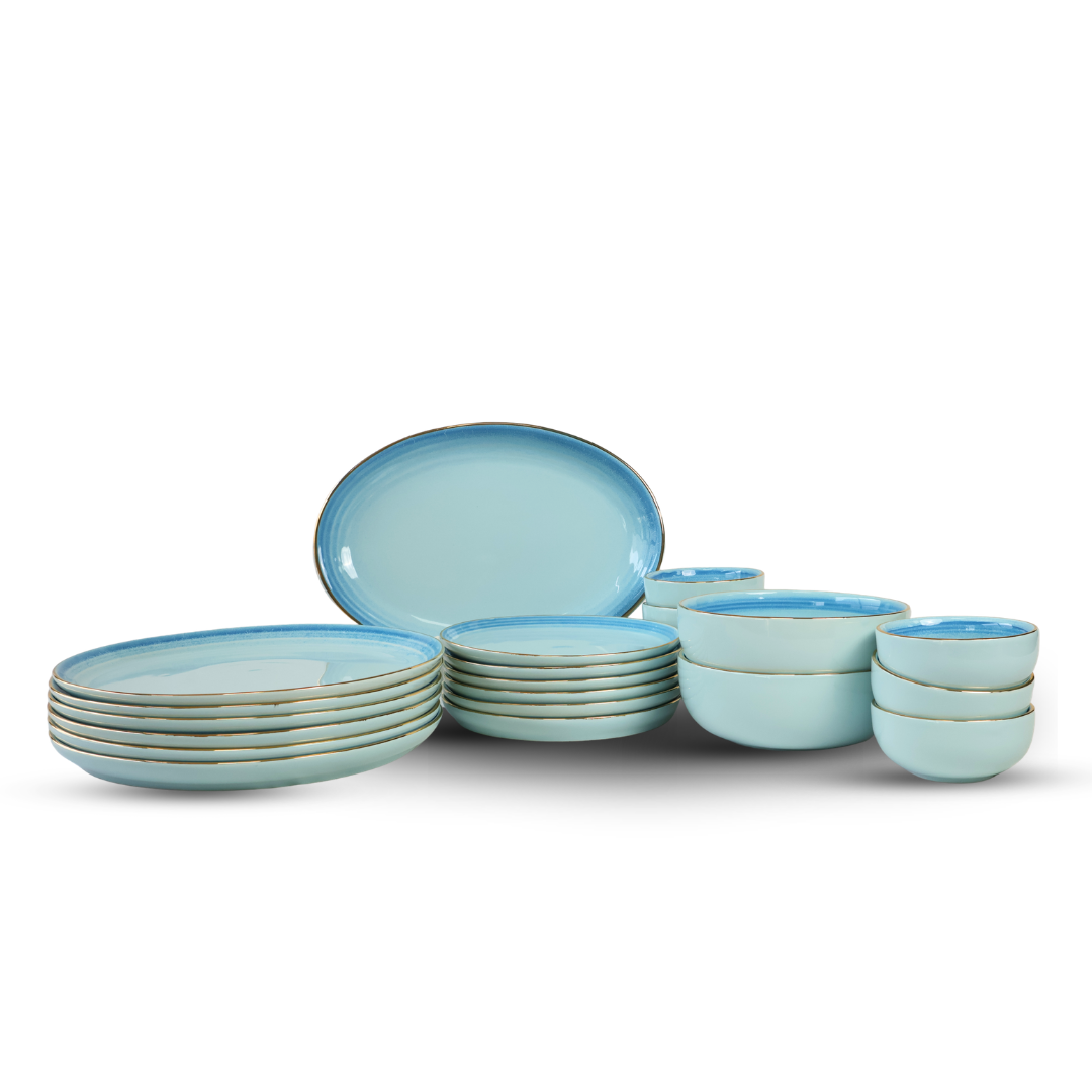 Sky Blue Dinner Set – 20 Pieces