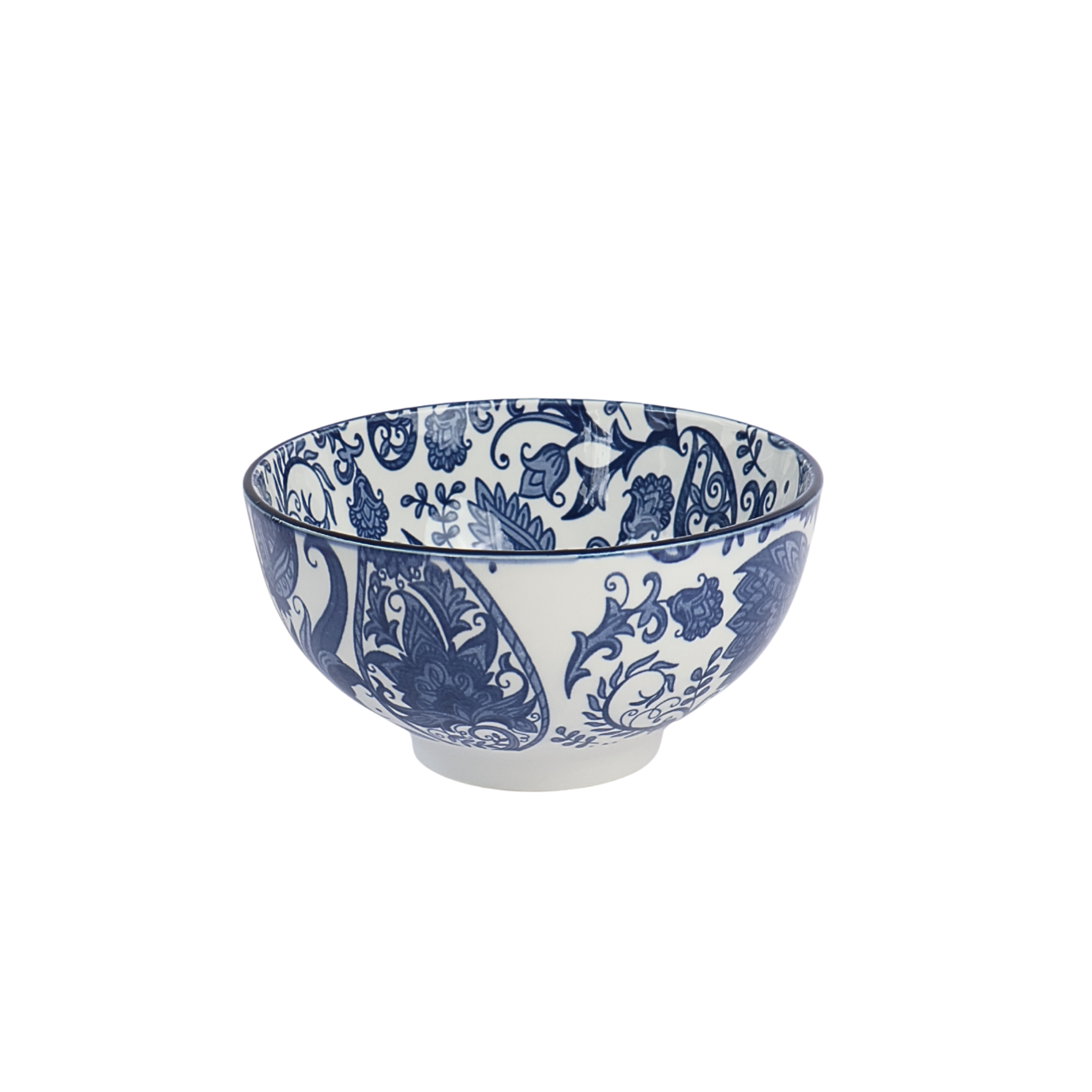 Blue White Ivory Indigo Bowl Set of 2 – Premium Ceramic Serveware