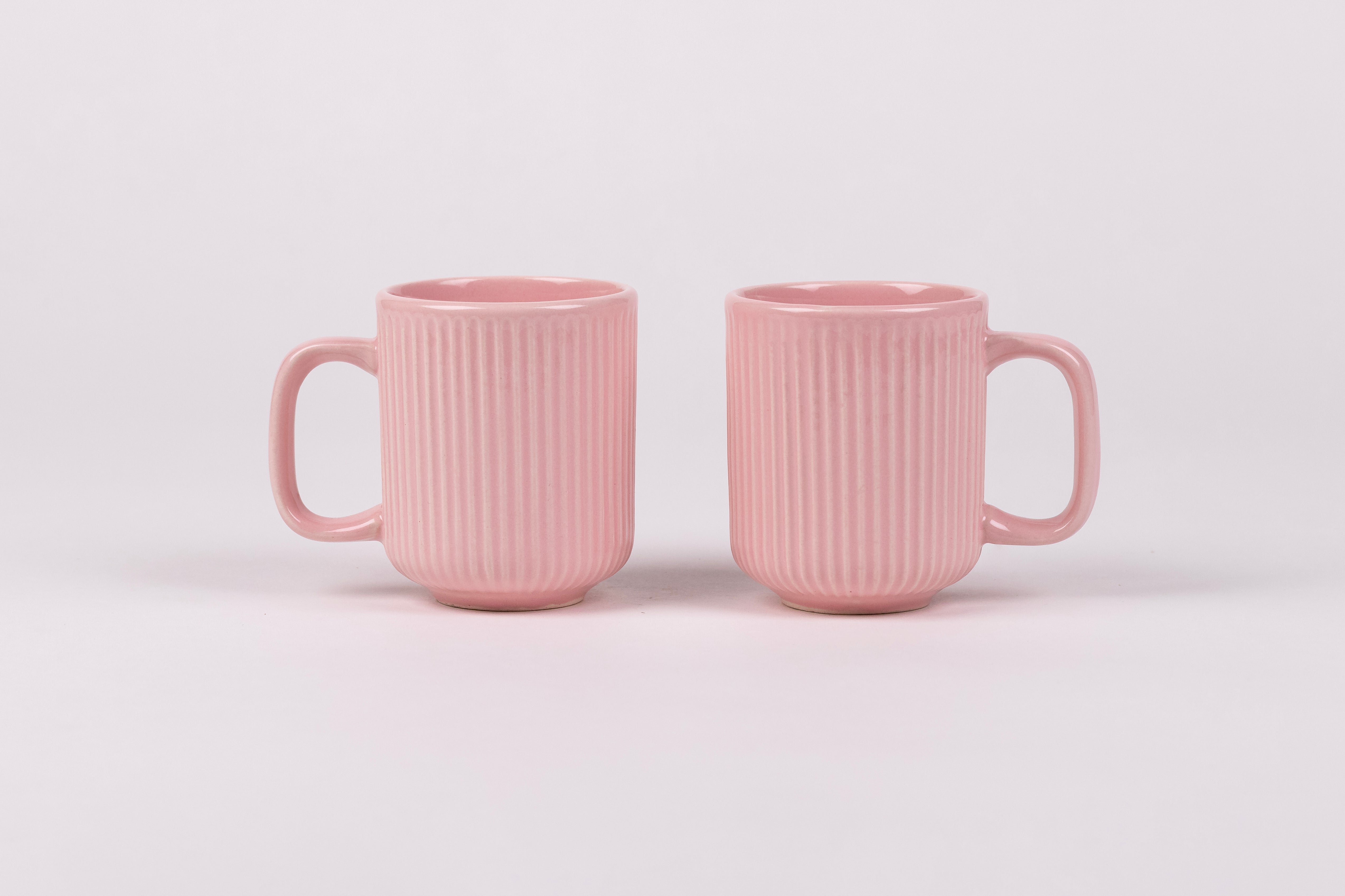 Pastel Pink Mug Set Ceramic