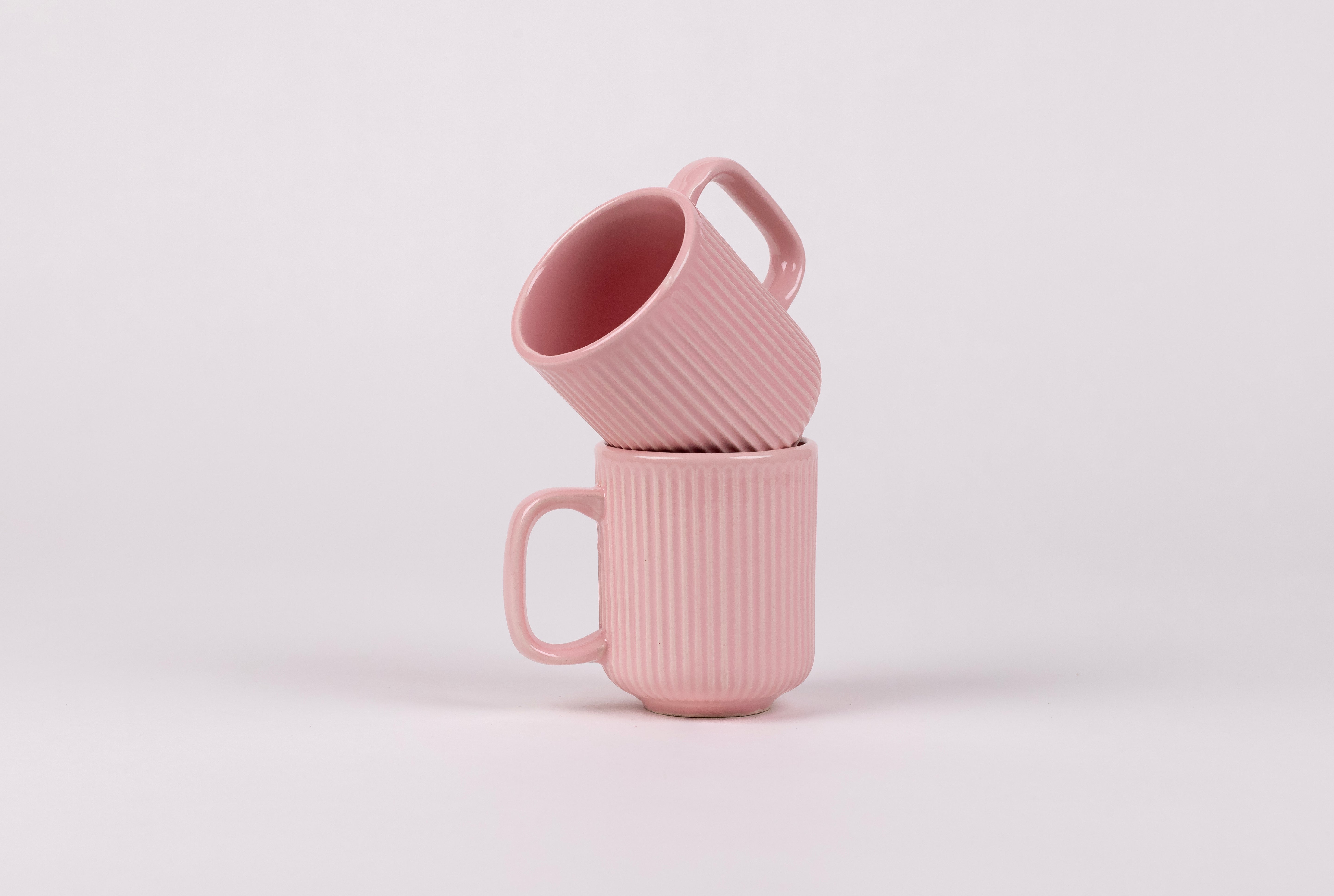 Pastel Pink Mug Set Ceramic