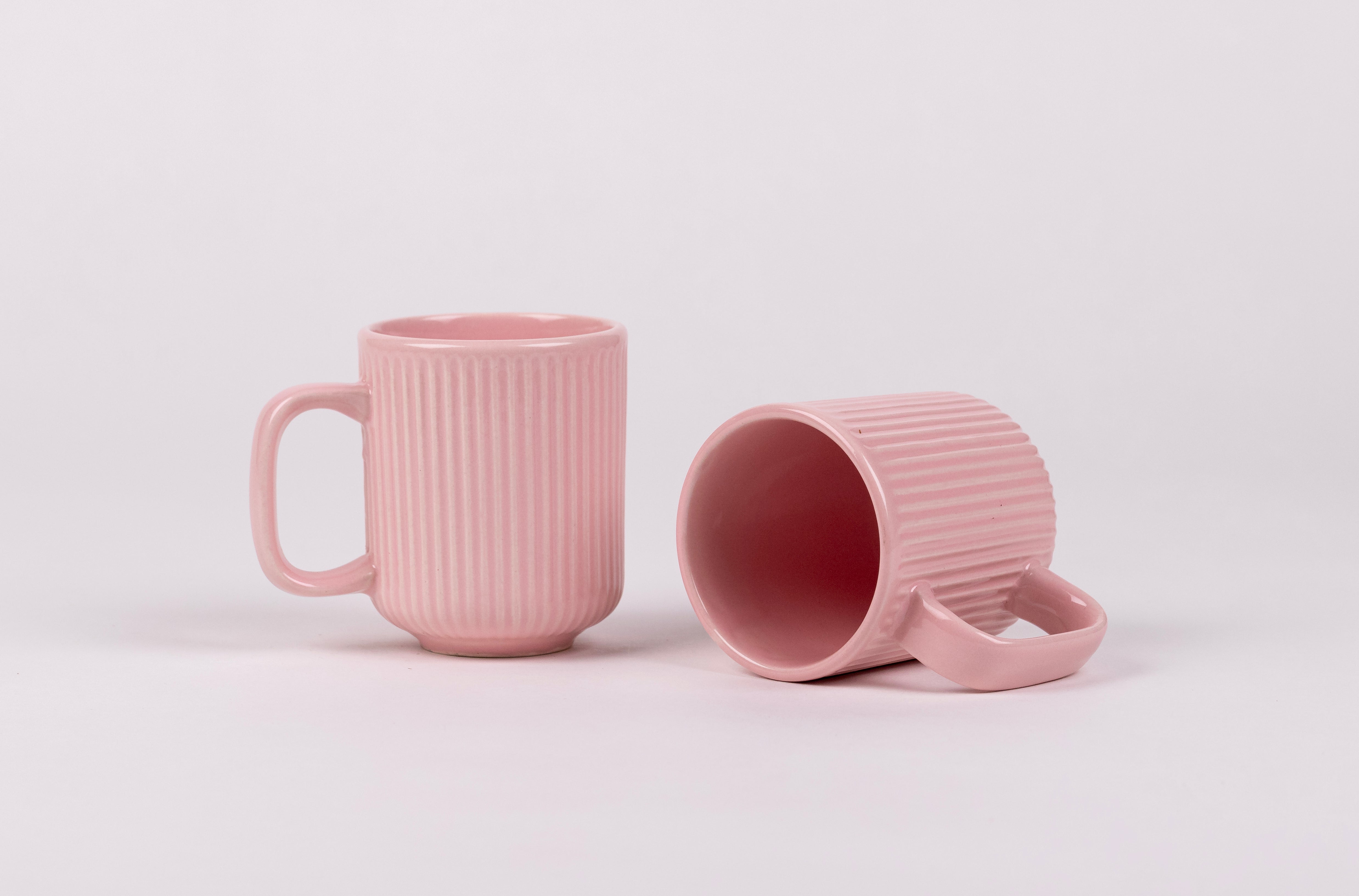 Pastel Pink Mug Set Ceramic