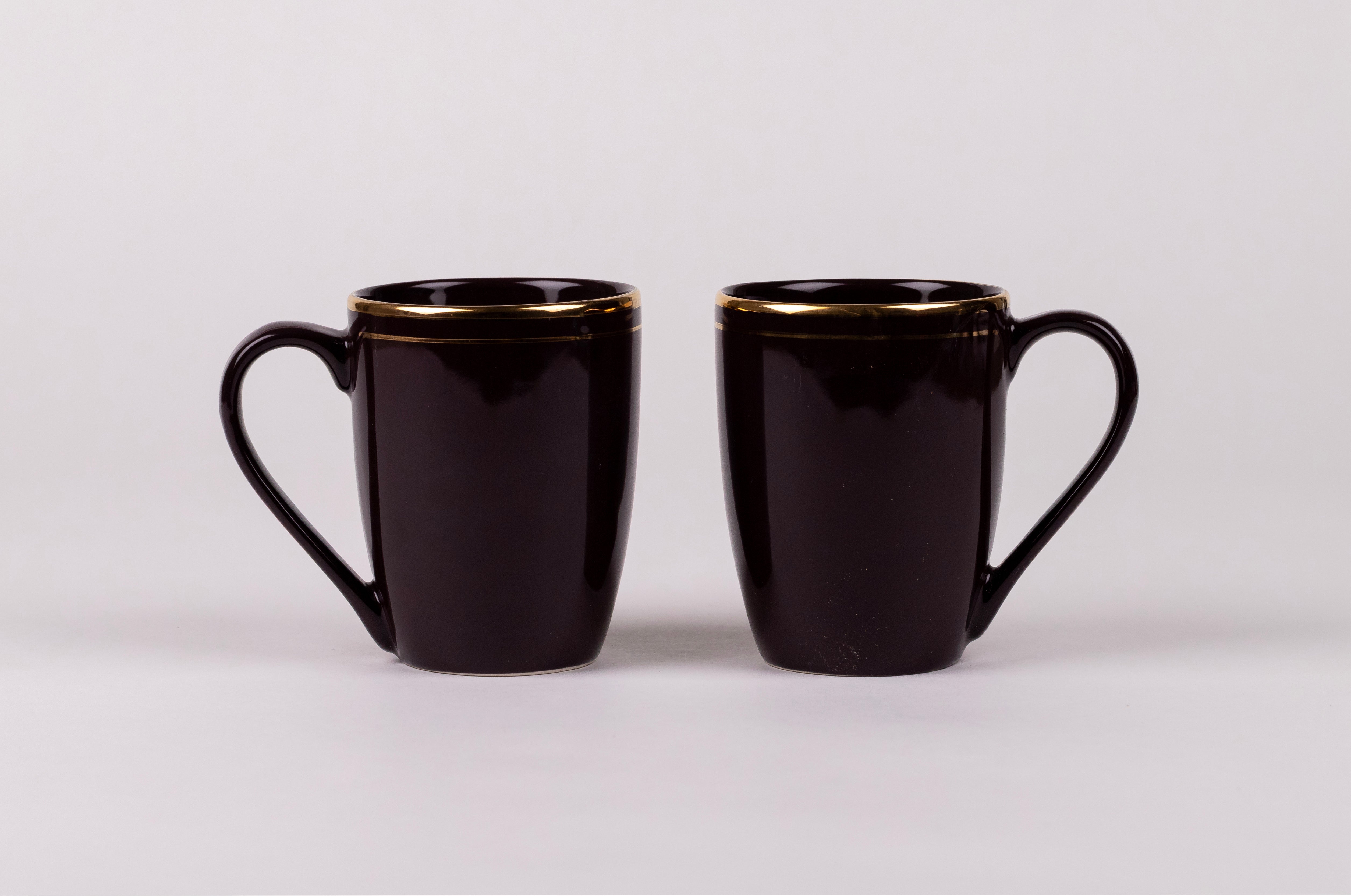 Purple Gold Lining Mug Set