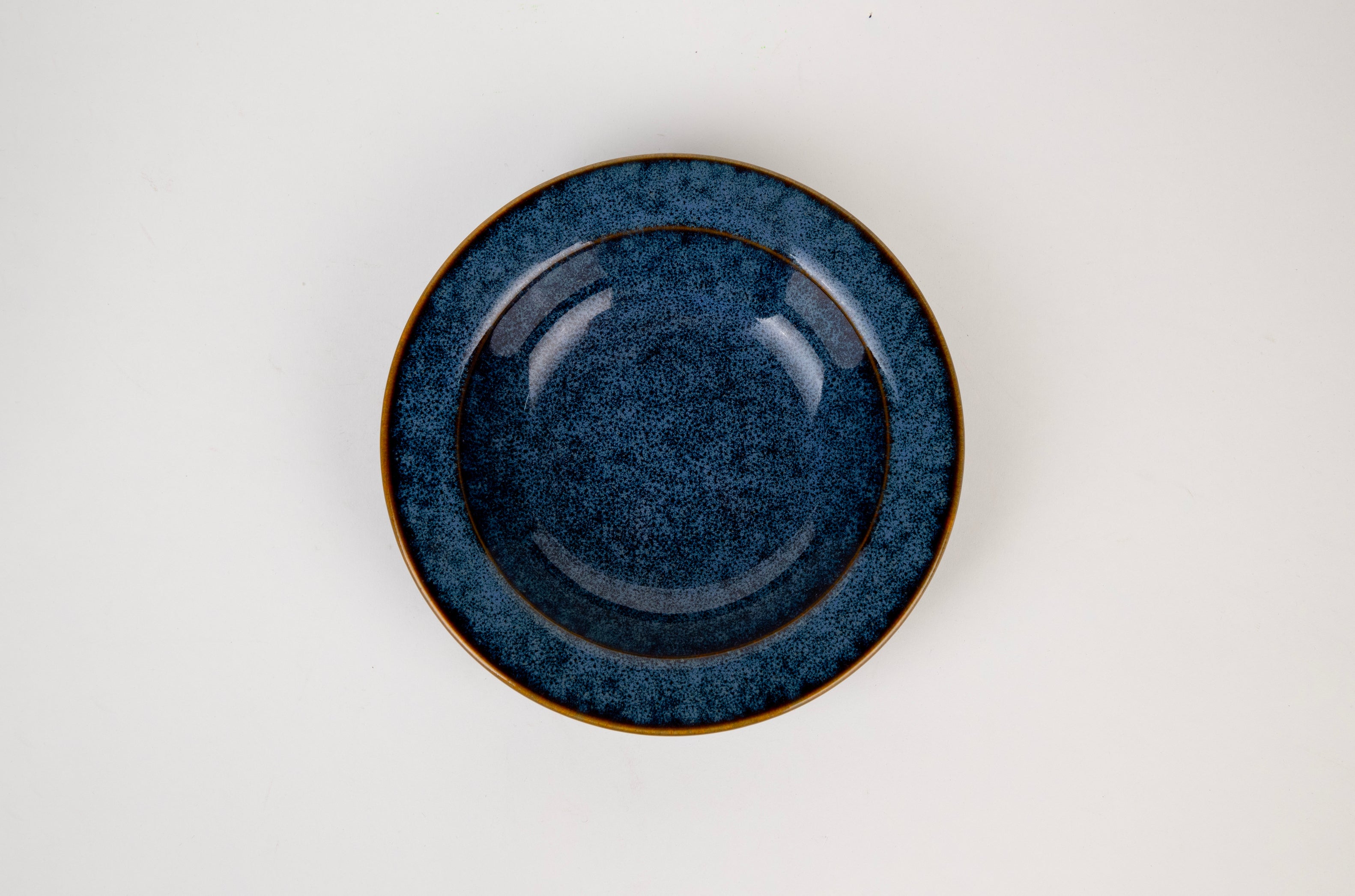 Reactive Blue Pasta Plates