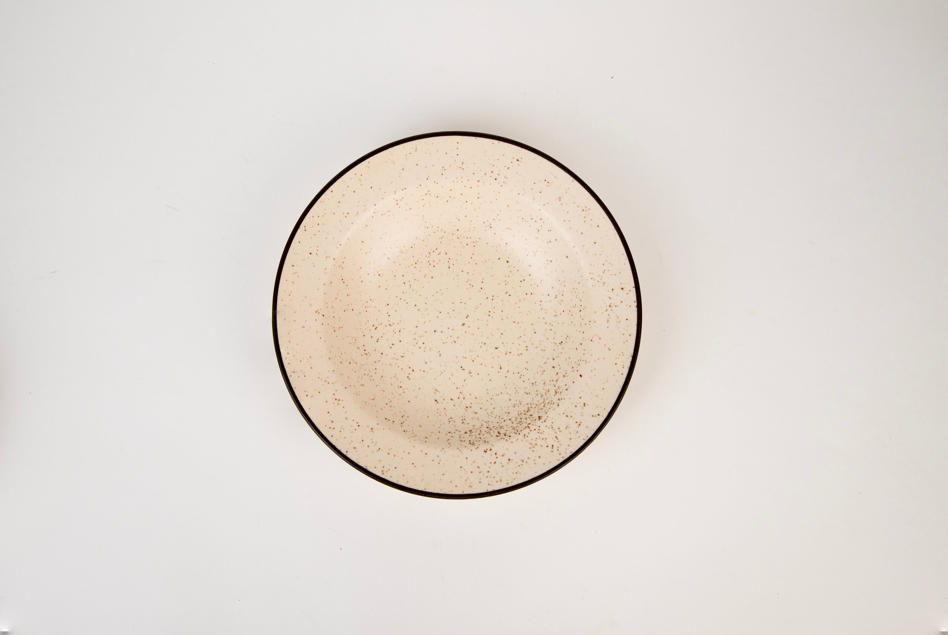 White Speckled Pasta Plates