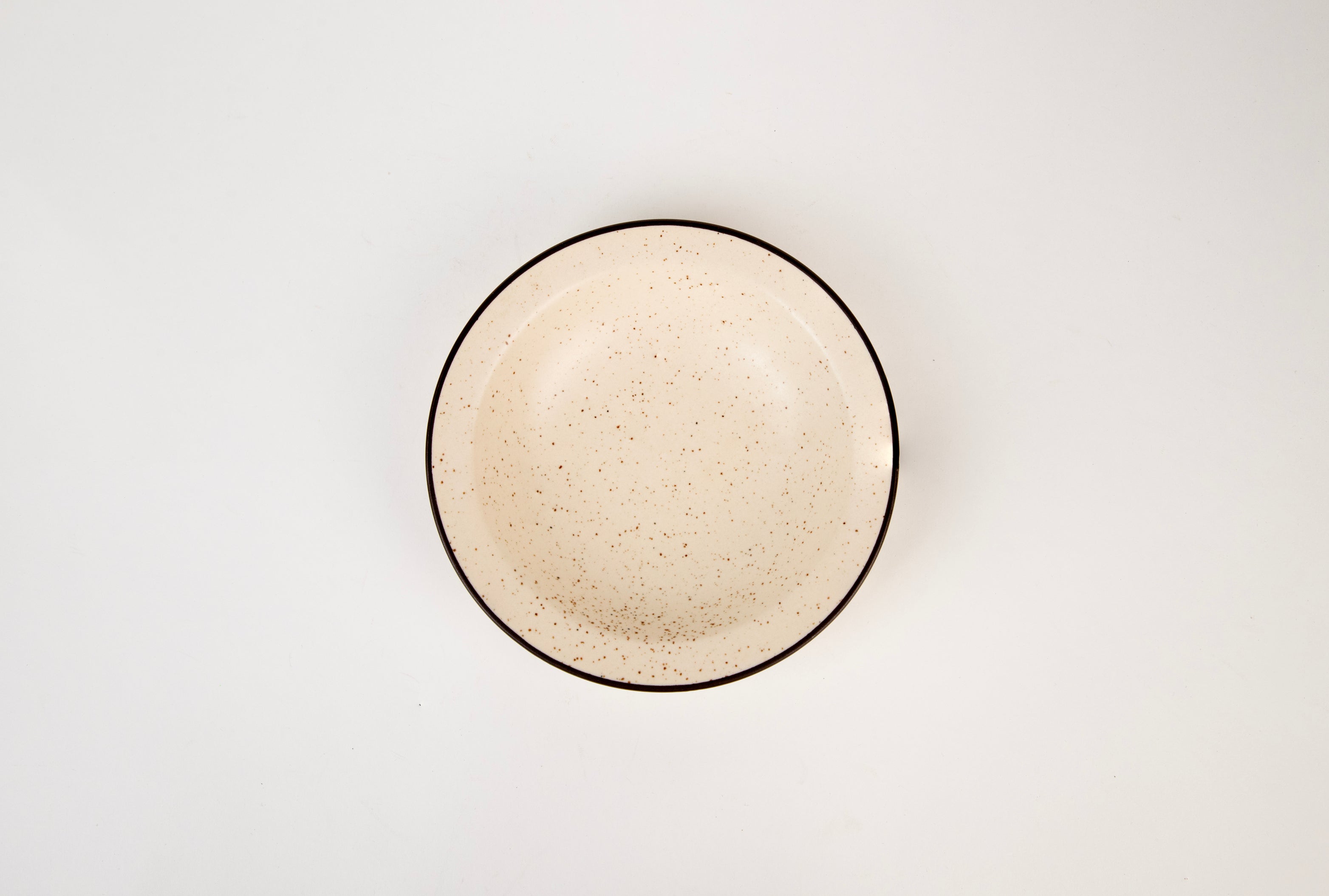 White Speckled Pasta Plates
