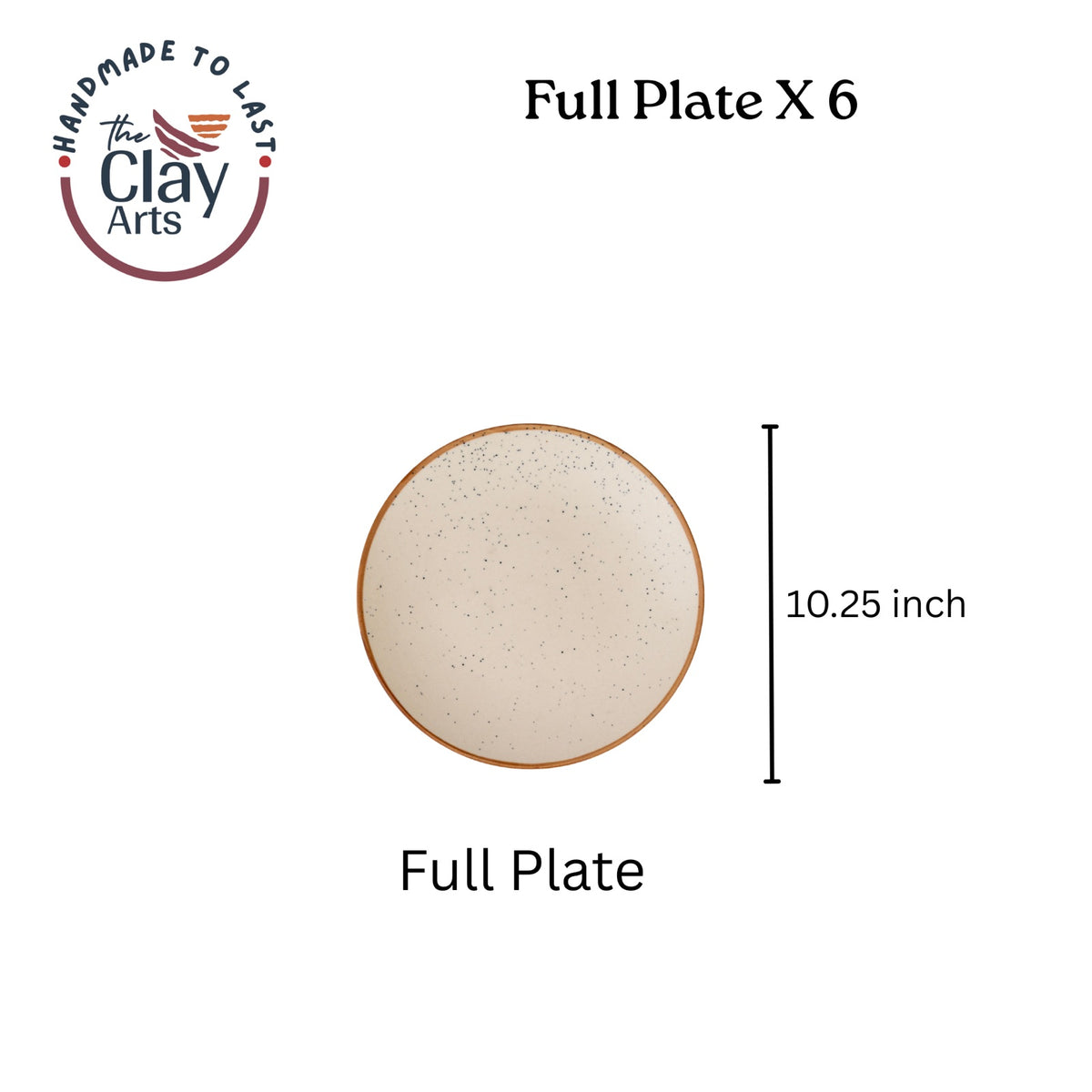 White Speckled Ceramic Dinner Set