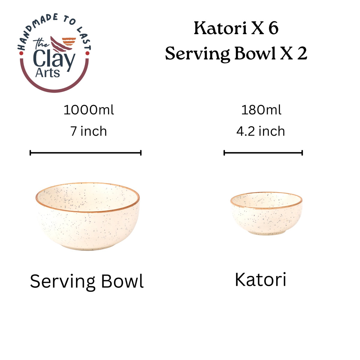 White Speckled Ceramic Dinner Set