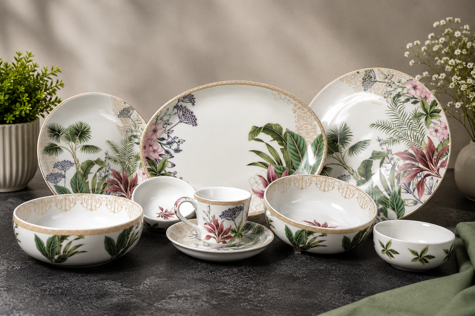 Botanical Elegance Dinnerware Collection