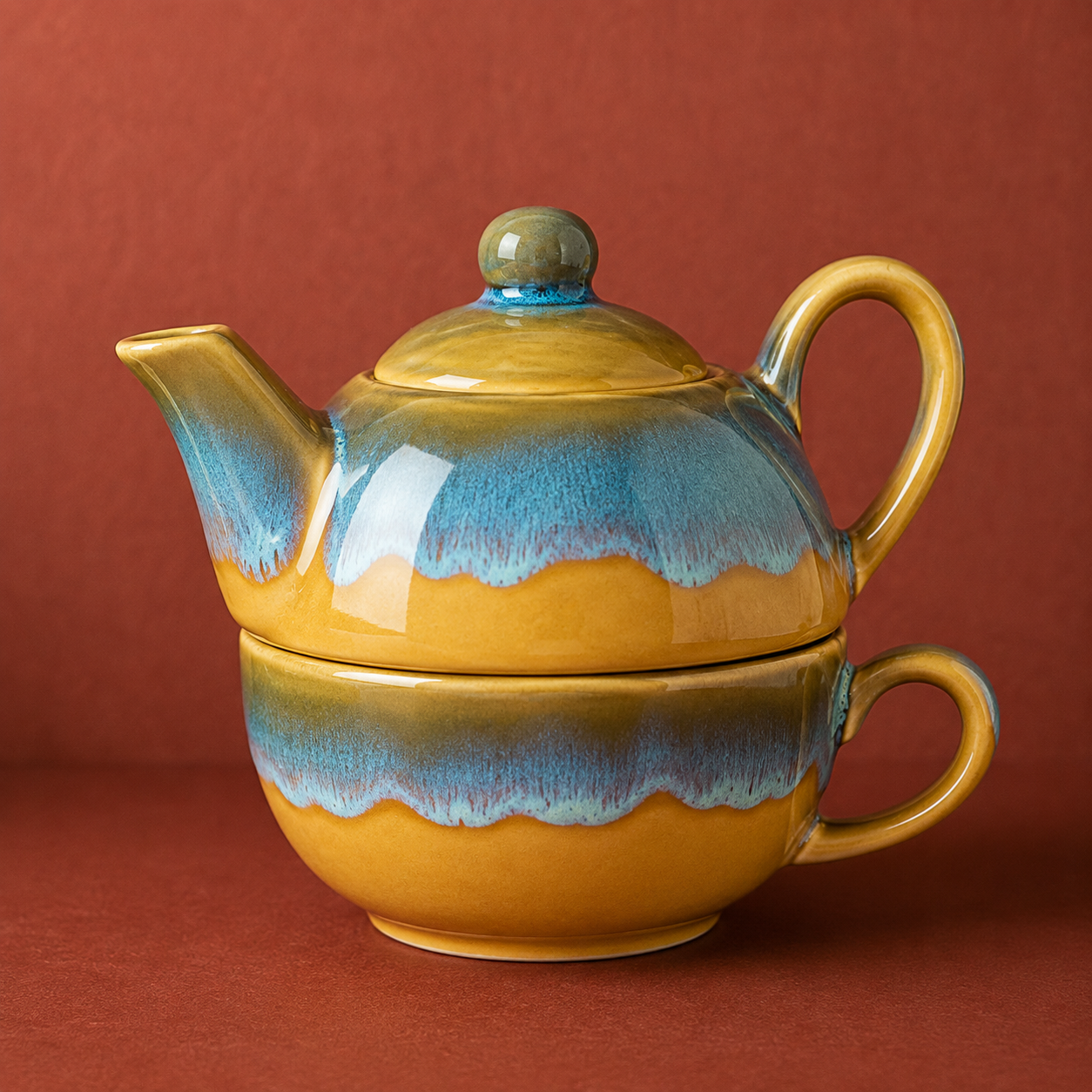 Handcrafted Ceramic Tea-4 Sets