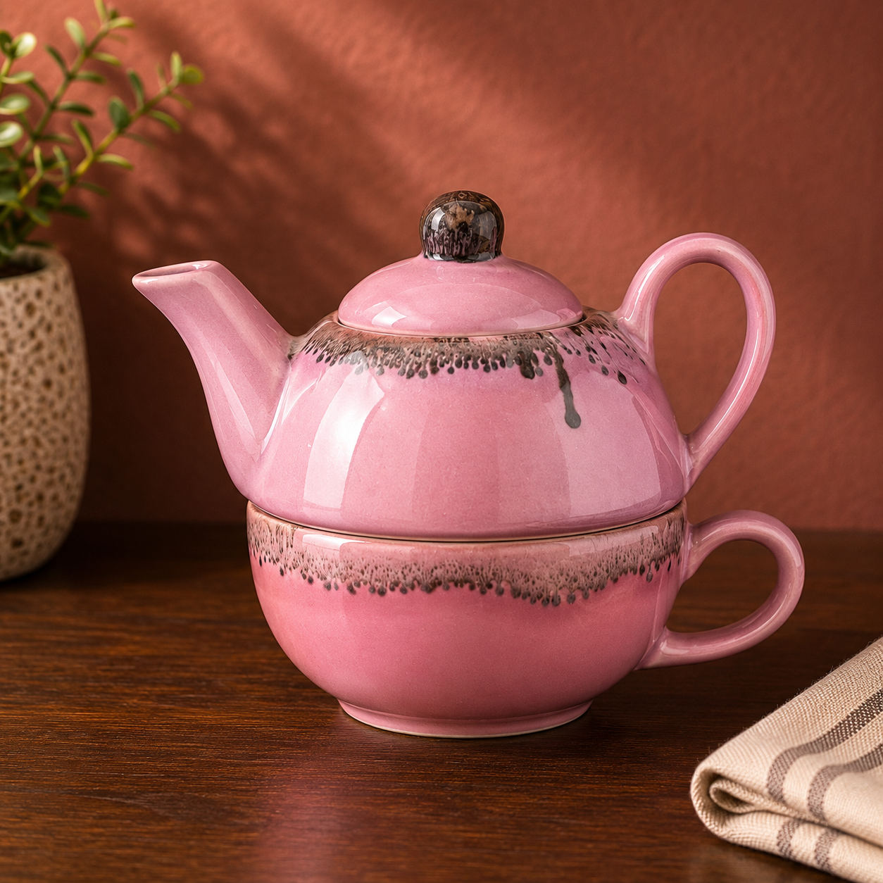 Handcrafted Ceramic Tea-4 Sets