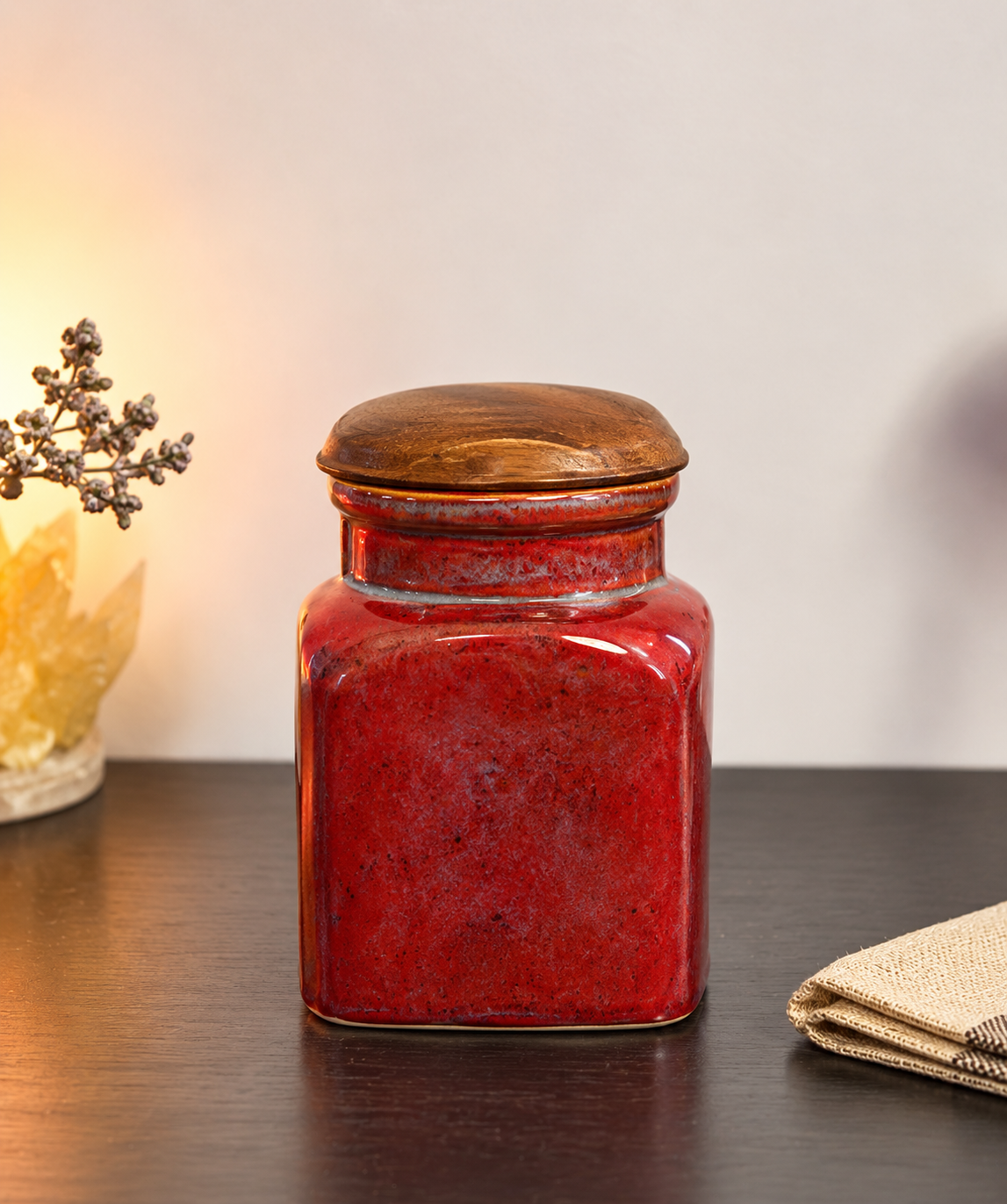 Handcrafted Ceramic Storage Jar Collection - 5 Jars