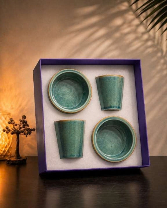 Turquoise Filter Coffee Gift Set